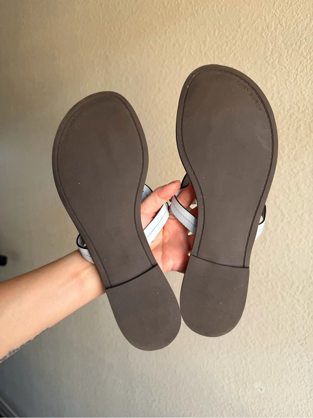 Tory Burch Spring Blue Miller Welt Calf Leather Sandal